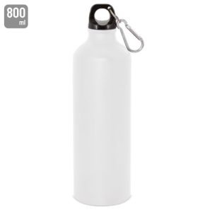 BOTELLA DE ALUMINIO CON MOSQUETON 800 ml. "TUAREG" SUBLIMACIÓN