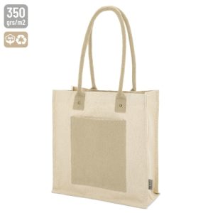 BOLSA DE ALGODÓN CANVAS RECICLADO "SURAT" BEIGE