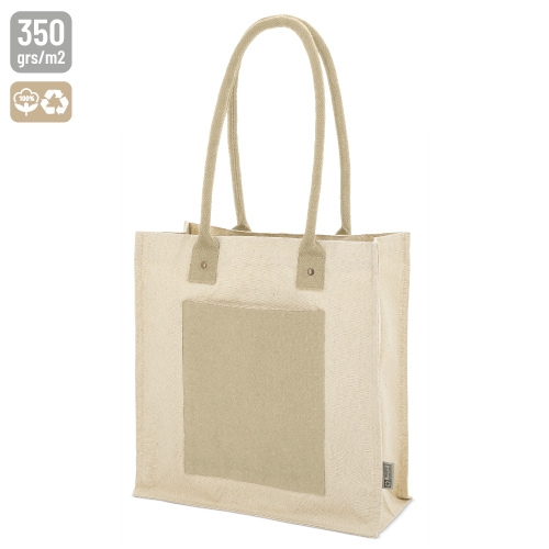 BOLSA DE ALGODÓN CANVAS RECICLADO "SURAT" BEIGE
