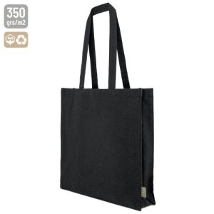 BOLSA DE ALGODÓN RECICLADO "SHEBEL" NEGRO