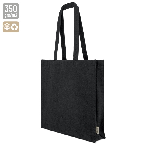 BOLSA DE ALGODÓN RECICLADO "SHEBEL" NEGRO