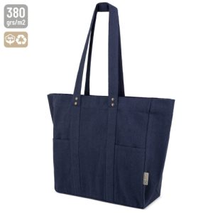 BOLSA DE ALGODÓN "ALMA" MARINO