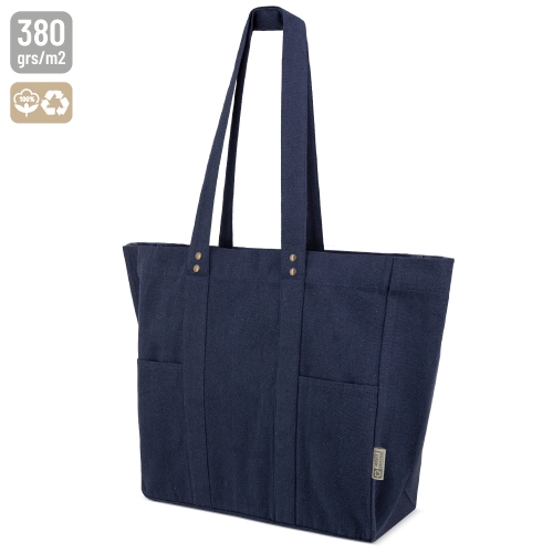 BOLSA DE ALGODÓN "ALMA" MARINO