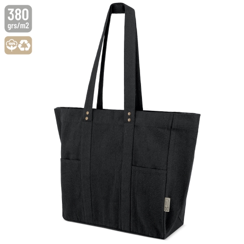 BOLSA DE ALGODÓN "ALMA" NEGRO