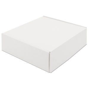CAJA DE PRESENTACIÓN CARTÓN CORRUGADO "ZARIS" BLANCO