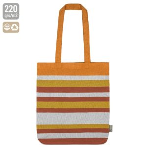 BOLSA RAYAS DE ALGODÓN RECICLADO "TRINITY" NARANJA