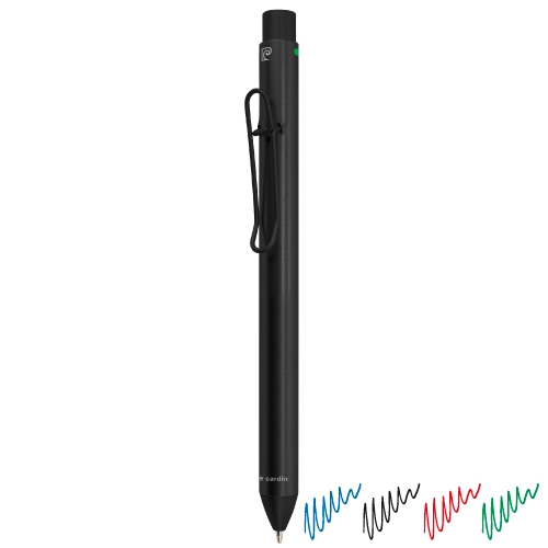 BOLIGRAFO 4 COLORES PIERRE CARDIN "SARENTINO" NEGRO