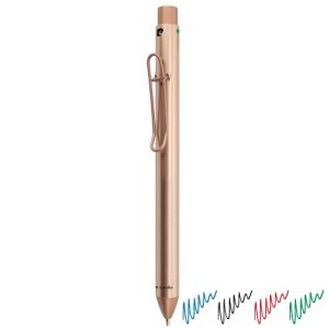 BOLIGRAFO 4 COLORES PIERRE CARDIN "SARENTINO" ORO/ROSA