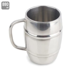 JARRA ACERO INOXIDABLE DOBLE CAPA 880ML "OSBY"