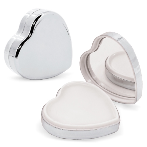 BALSAMO LABIAL CORAZON "MARY" PLATA