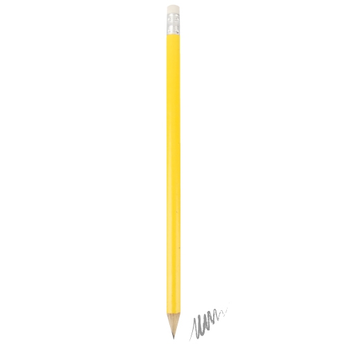 LÁPIZ MADERA CON GOMA AMARILLO