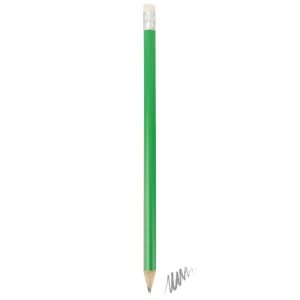 LÁPIZ MADERA CON GOMA VERDE