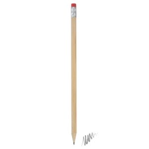 LÁPIZ MADERA CON GOMA COLOR ROJO "MARNY"