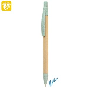 BOLIGRAFO FIBRA DE TRIGO "ECOBIO" AZUL