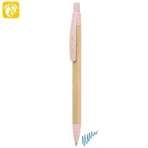 BOLIGRAFO FIBRA DE TRIGO "ECOBIO" ROSA