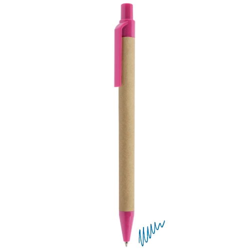 BOLIGRAFO CARTÓN RECICLADO "KARL" FUCSIA