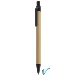 BOLIGRAFO CARTÓN RECICLADO "KARL" NEGRO