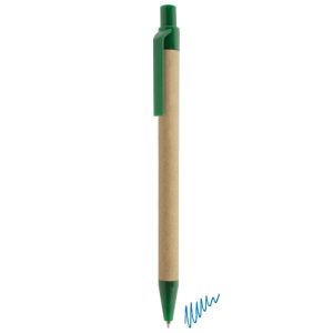 BOLIGRAFO CARTÓN RECICLADO "KARL" VERDE