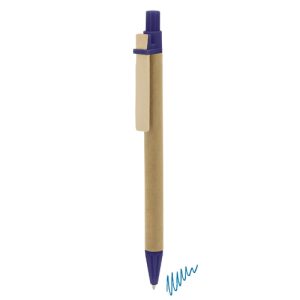 BOLIGRAFO CARTÓN RECICLADO "PINO" AZUL