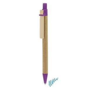 BOLIGRAFO CARTÓN RECICLADO "PINO" LILA