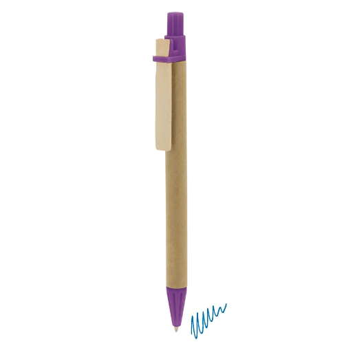 BOLIGRAFO CARTÓN RECICLADO "PINO" LILA