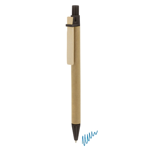 BOLIGRAFO CARTÓN RECICLADO "PINO" NEGRO