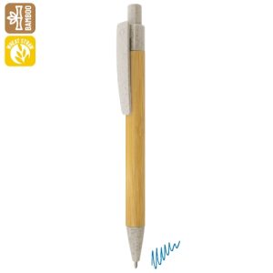 BOLIGRAFO DE BAMBU Y FIBRA DE TRIGO "TERRY" BEIGE