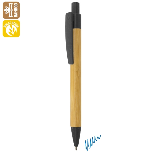 A-239-NE-500x500-1.jpg BOLIGRAFO DE BAMBU Y FIBRA DE TRIGO "TERRY" NEGRO