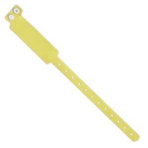 PULSERA REGISTRO FLUORESCENTE "FESTIVAL" AMARILLO