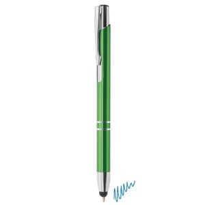BOLIGRAFO METÁLICO AUTOMÁTICO CON PUNTERO "DENVER" VERDE