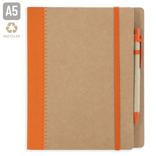 B-351-NA-500x500-1.jpg CUADERNO A5 CARTON RECICLADO "DIPA" NARANJA
