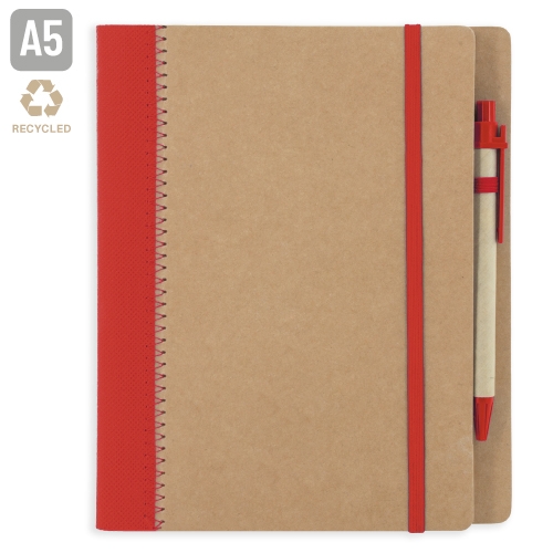 B-351-RO-500x500-1.jpg CUADERNO A5 CARTON RECICLADO "DIPA" ROJO