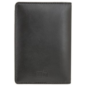 CARTERA TARJETERO RFID "GARIBALDI" NEGRO