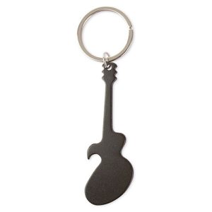 LLAVERO ALUMINIO GUITARRA NEGRO