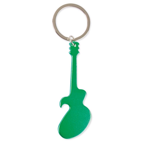 LLAVERO ALUMINIO GUITARRA VERDE