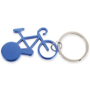 LLAVERO ALUMINIO "BIKE" AZUL