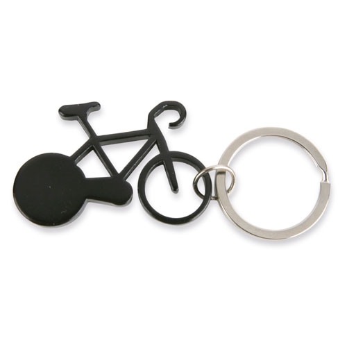 LLAVERO ALUMINIO "BIKE" NEGRO
