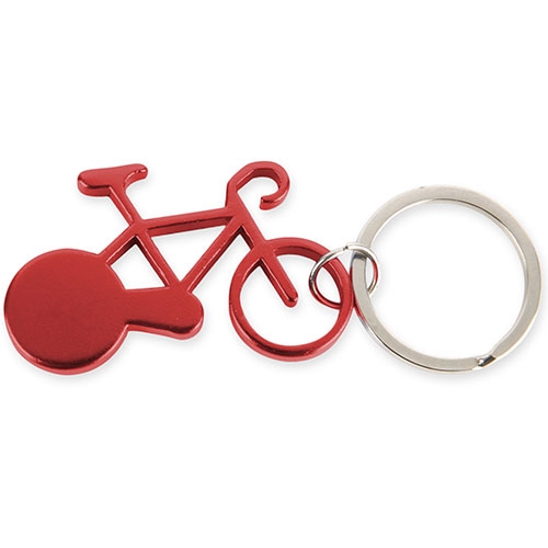 LLAVERO ALUMINIO "BIKE" ROJO