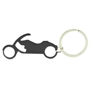 LLAVERO ALUMINIO MOTO NEGRO