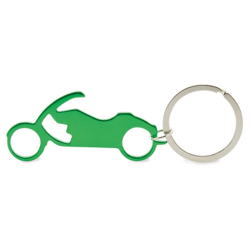 LLAVERO ALUMINIO MOTO VERDE