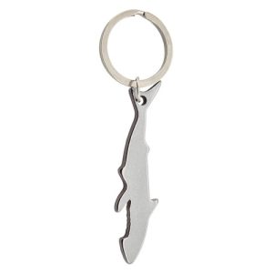 LLAVERO ALUMINIO "TIBURÓN" PLATA