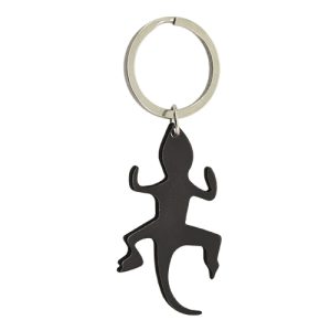 LLAVERO ALUMINIO "LAGARTO IBIZA" NEGRO