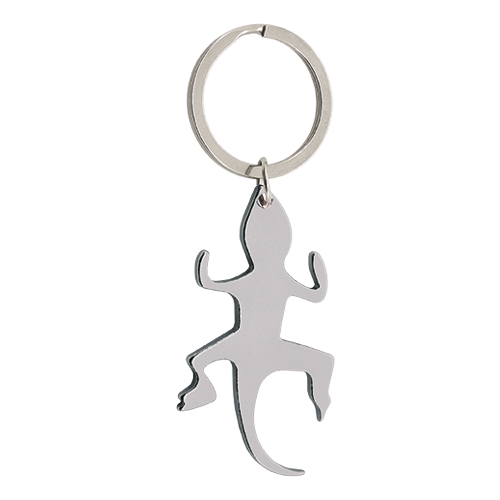 LLAVERO ALUMINIO "LAGARTO IBIZA" PLATA