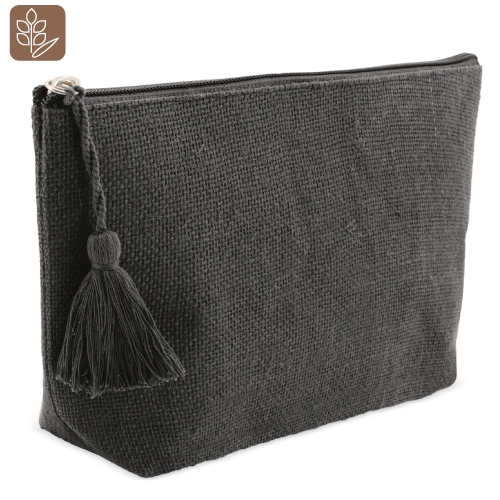 NECESER JUTE LAMINADO BORLA "MAYA" NEGRO