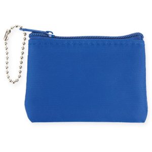 MONEDERO LLAVERO MICROFIBRA "THAIS" AZUL