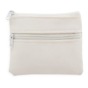 MONEDERO DOBLE CREMALLERA "LAUREN" BLANCO