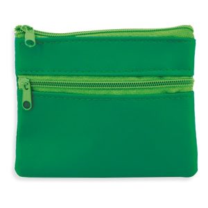 MONEDERO DOBLE CREMALLERA "LAUREN" VERDE