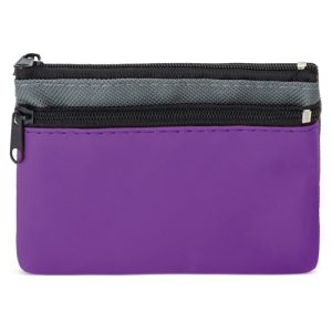 MONEDERO 2 CREMALLERAS "DUBLE" LILA