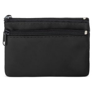 MONEDERO 2 CREMALLERAS "DUBLE" NEGRO