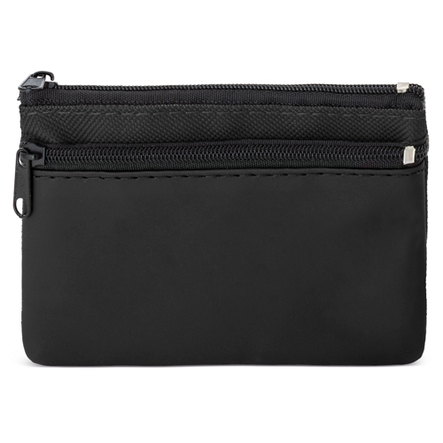 MONEDERO 2 CREMALLERAS "DUBLE" NEGRO